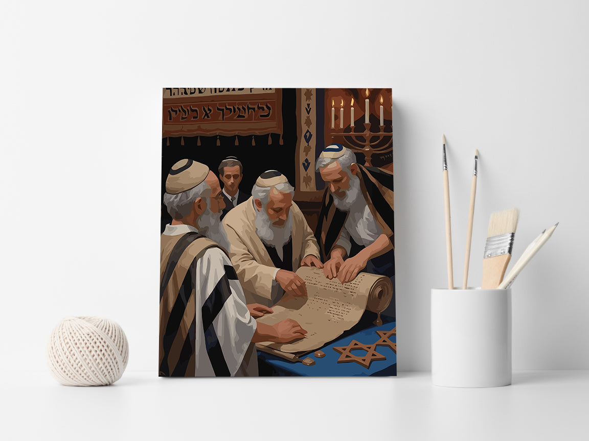 Pictura pe Numere – Studiul Torei La Sinagoga 6339