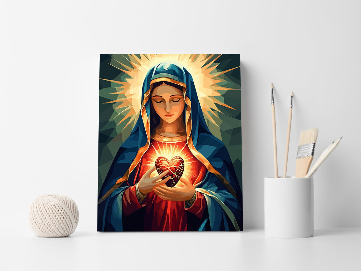 Pictura pe Numere – Inima Neprihanita A Mariei 6248