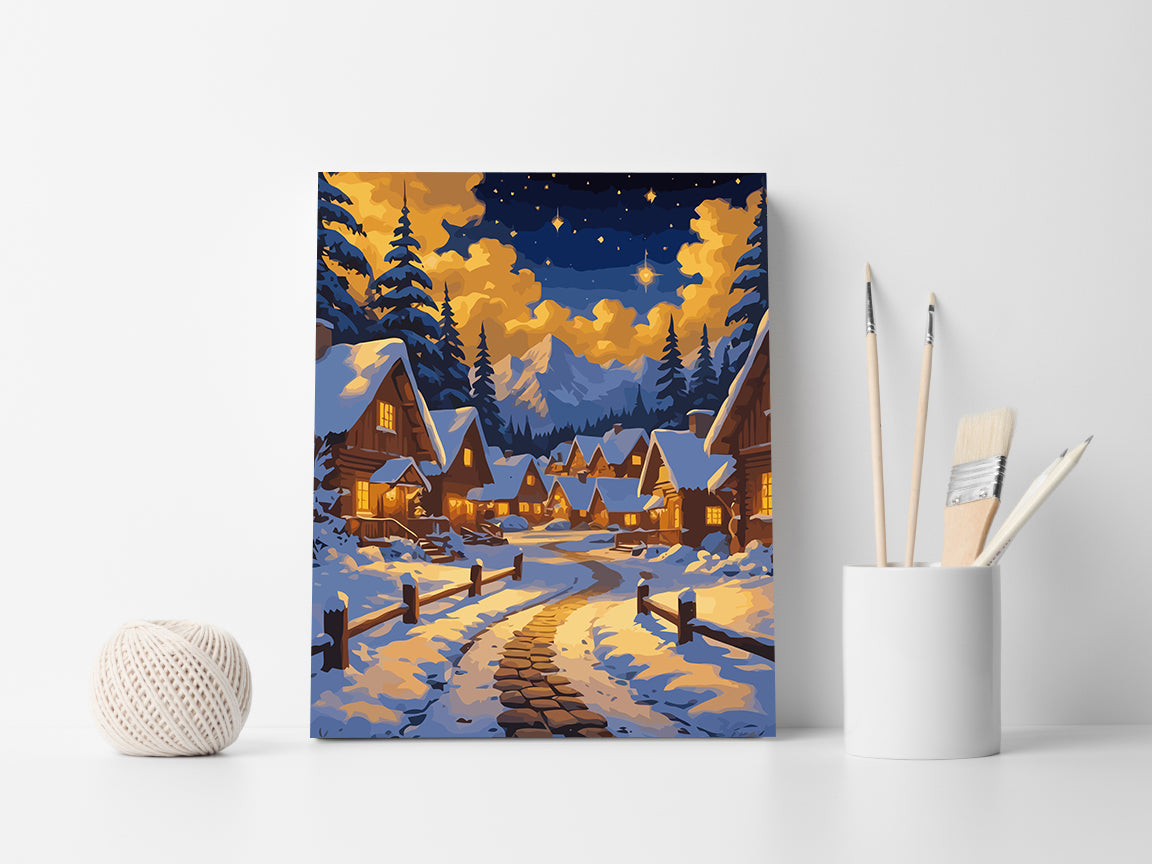 Pictura pe Numere – Noapte Magica De Iarna 6203