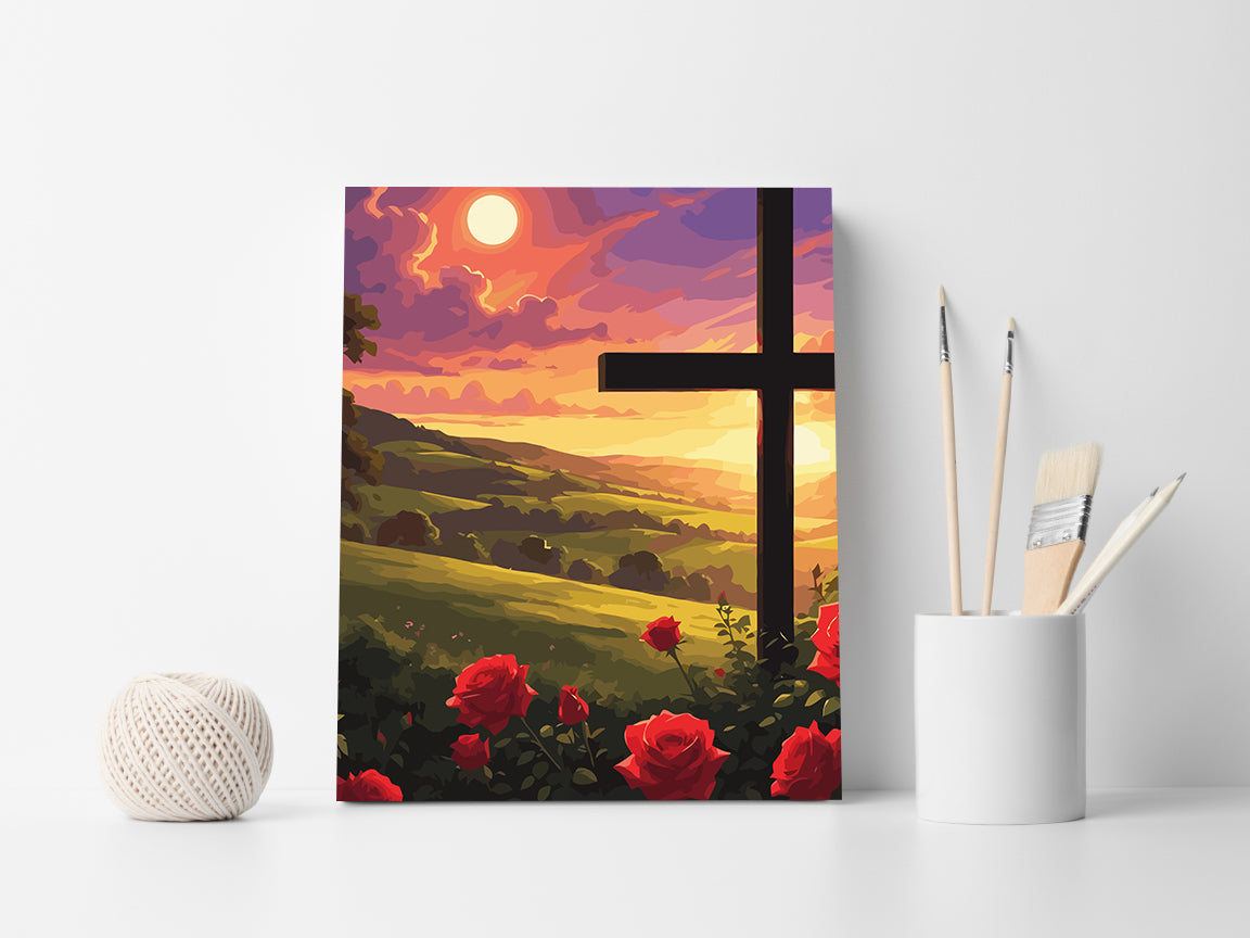 Pictura pe Numere – Cruce La Apus 6316