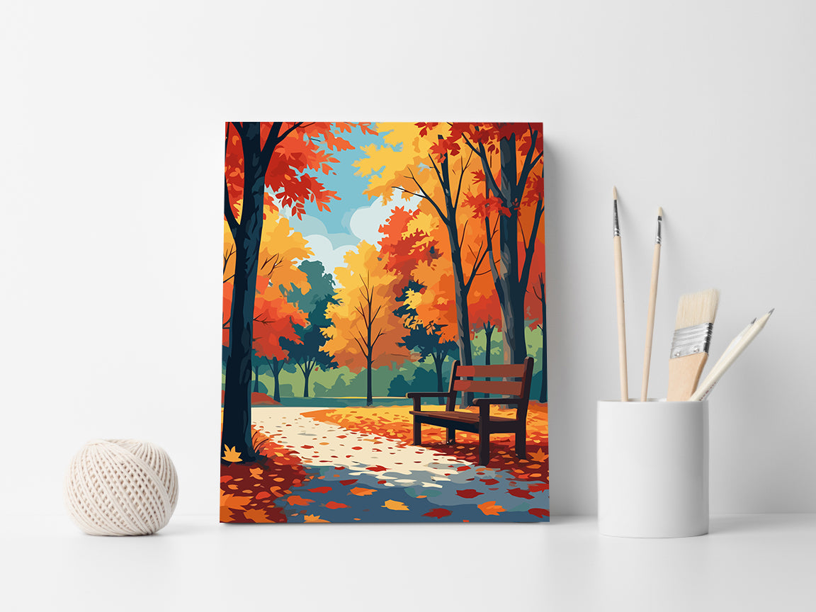 Pictura pe Numere – Peisaj de Toamna 6086