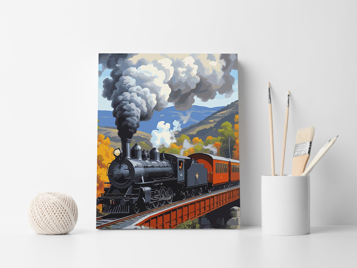 Pictura pe Numere – Tren cu Aburi 6120