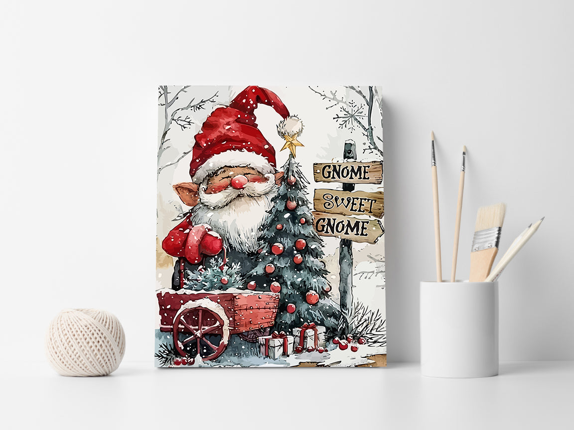 Pictura pe Numere – Gnome Sweet Gnome 6123