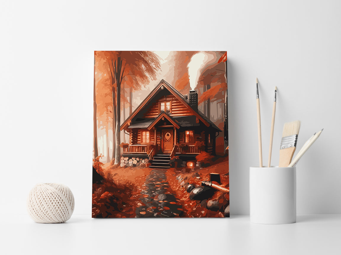 Pictura pe Numere – Casuta in Padure 6108
