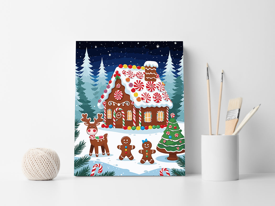 Pictura pe Numere – Casuta Din Tarta Dulce 6149