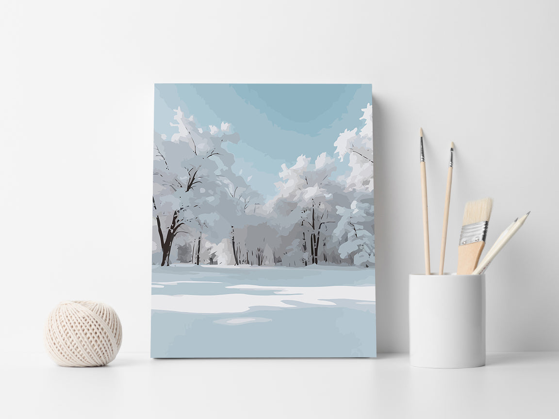 Pictura pe Numere – Peisaj De Iarna 6176