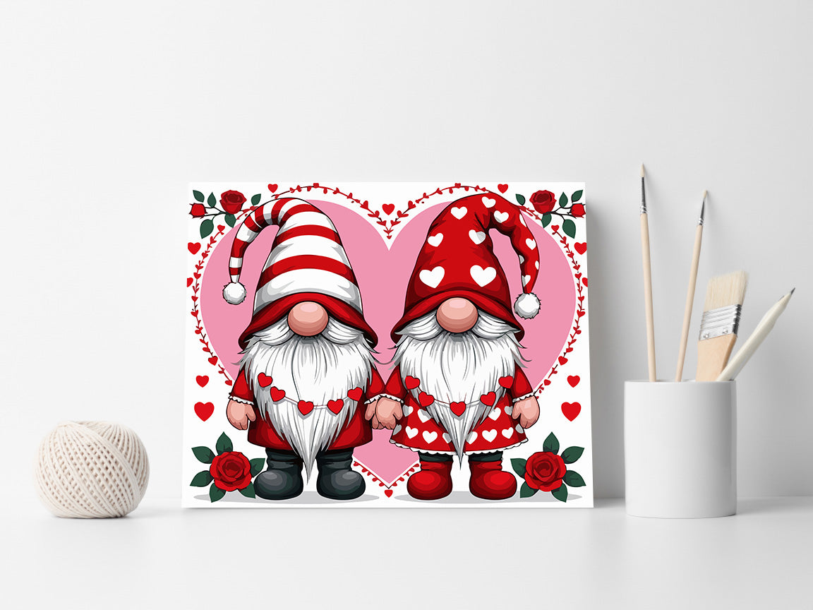 Pictura pe Numere – Gnome In Love 6462